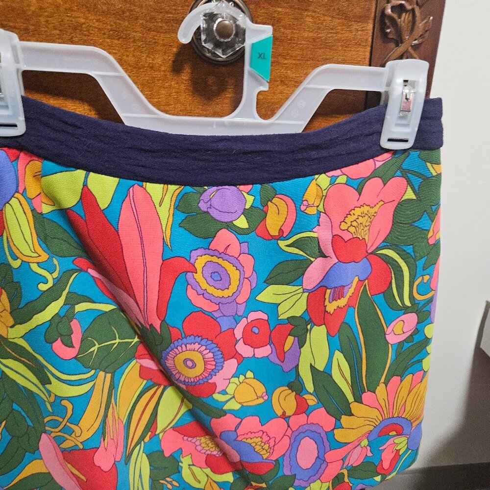 70s colorful mini skirt